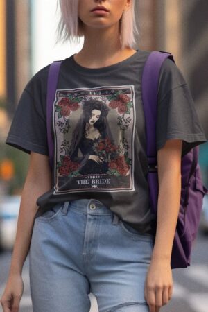 Bewitching Bride Tarot Card Shirt for Enchanting Bridal Celebrations