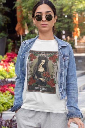 Bewitching Bride Tarot Card Shirt for Enchanting Bridal Celebrations