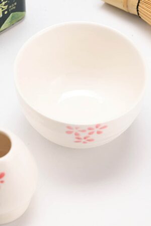 Exquisite Handcrafted Sakura Matcha Bowl Set Serenity in Every Sip