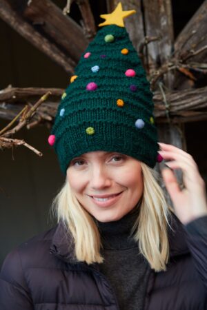 Hand Knitted Christmas Tree Hat The Perfect Festive Accessory for the Holidays