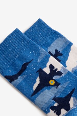 F-16 Fighter Jet Socks Vibrant and Patriotic Socks for Aviation Enthusiasts