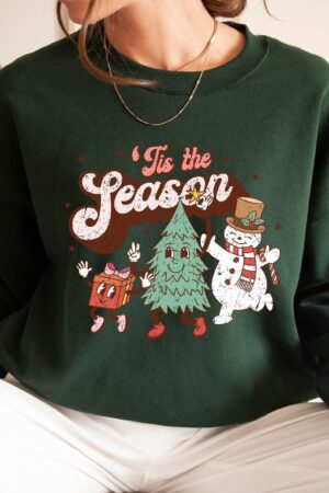 Deck the Halls with Festive Cheer Tis the Season Christmas T-shirt