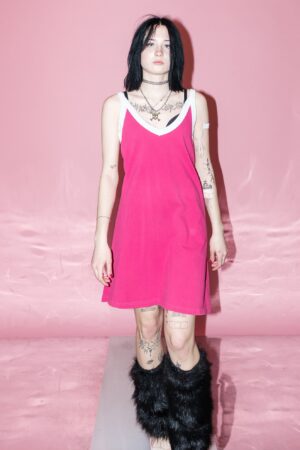 Y2K Hot Pink Tennis Mini Dress A Nostalgic Sporty Chic