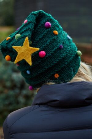 Hand Knitted Christmas Tree Hat The Perfect Festive Accessory for the Holidays