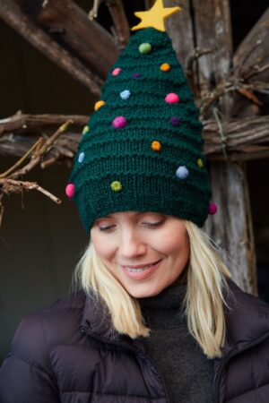 Hand Knitted Christmas Tree Hat The Perfect Festive Accessory for the Holidays