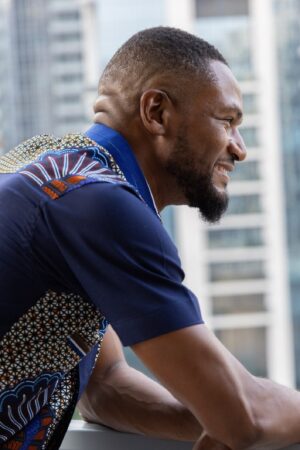 Embrace Cultural Vibrance Zedi's Navy Men's African Print Cotton Ankara Shirt