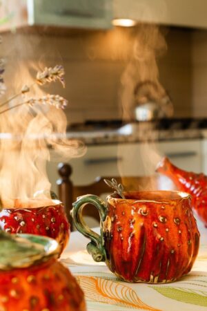 Bewitching Pumpkin Mugs A Spooktacular Duo of Handmade Ceramic Cups