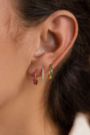 Birthstone Huggie Hoops Celebrate Your Birth Month with CaitlynMinimalist