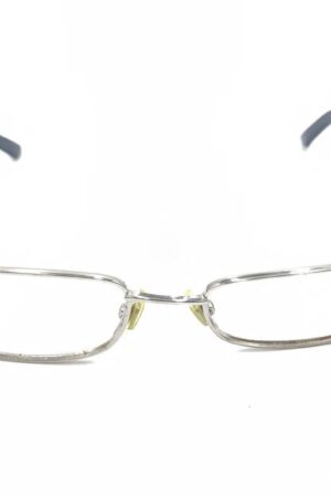 Gucci GG 2854 EU0 Silver Blue Rectangle Eyeglasses Frames 53-17 135 Italy Elevate Your Style with Iconic Italian Craftsmanship