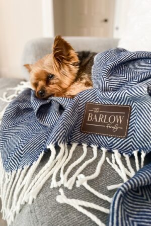 Cozy Farmhouse Herringbone Throw Personalize Your Comfort with Style