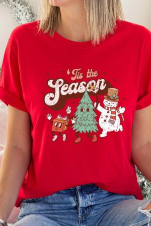 Deck the Halls with Festive Cheer Tis the Season Christmas T-shirt