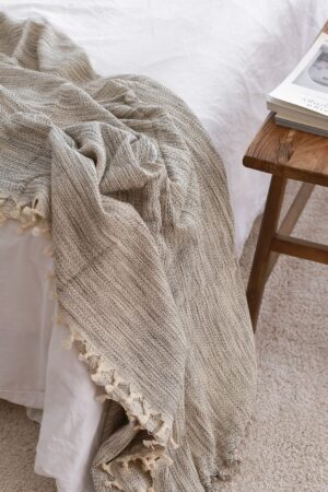 Luxurious Turkish Cotton Bedspread Indulge in Organic Comfort and Boho Charm