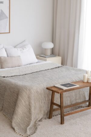 Luxurious Turkish Cotton Bedspread Indulge in Organic Comfort and Boho Charm