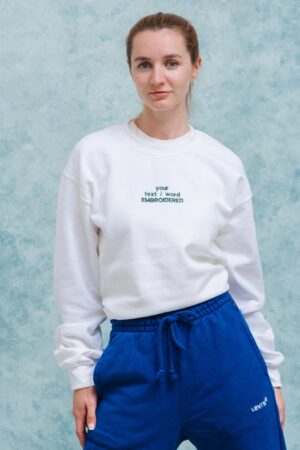 Personalized Embroidered Sweatshirt Create Your Own Cozy, Custom Jumper