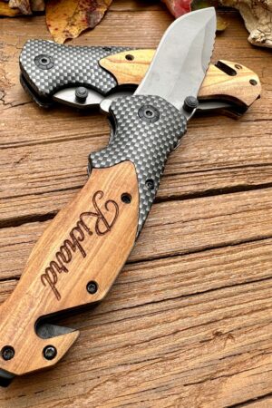 Engravable Pocket Knife for Fishermen The Perfect Gift for Hunters and Outdoor Enthusiasts