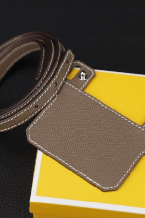 12mm Epsom Leather Shoulder Strap for Constance Slim Wallet Elevate Your Style with Crossbody Convenience