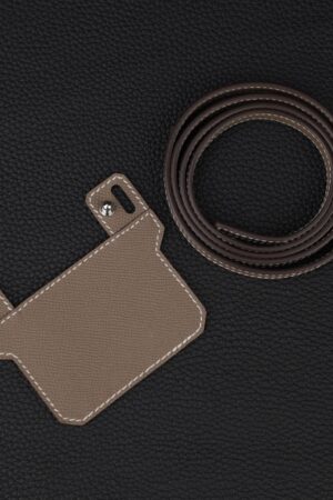 12mm Epsom Leather Shoulder Strap for Constance Slim Wallet Elevate Your Style with Crossbody Convenience