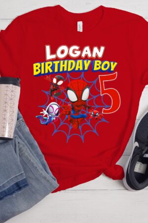 Spidey-tastic Birthday Tee Celebrate with Spidey and His Amazing Friends