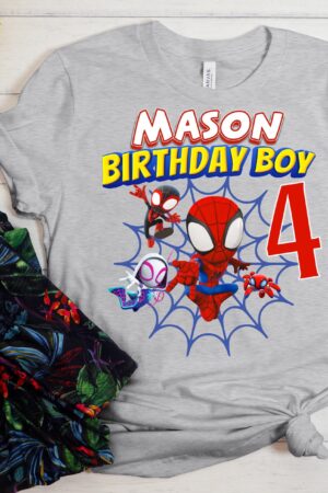 Spidey-tastic Birthday Tee Celebrate with Spidey and His Amazing Friends