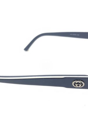 Gucci GG 2854 EU0 Silver Blue Rectangle Eyeglasses Frames 53-17 135 Italy Elevate Your Style with Iconic Italian Craftsmanship