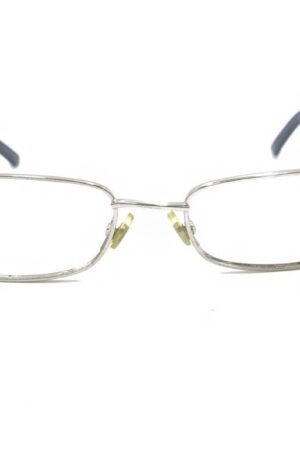 Gucci GG 2854 EU0 Silver Blue Rectangle Eyeglasses Frames 53-17 135 Italy Elevate Your Style with Iconic Italian Craftsmanship