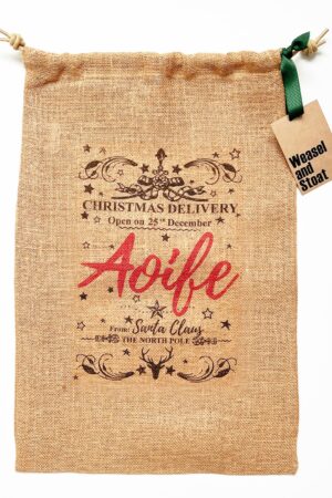 Personalized Burlap Christmas Sack Create a Festive Holiday Tradition