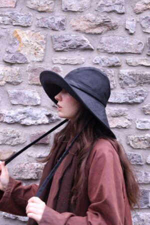 Black British Waxed Cotton Rainhat The Perfect Autumn Accessory