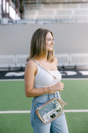 Stadium Clear Crossbody Bag Game Day Essential for Security and Style