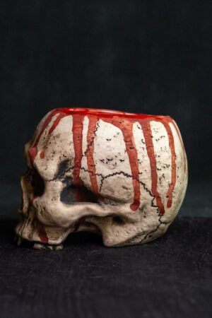 Unveil the Darkness Gothic Skull Mug for Macabre Art Aficionados