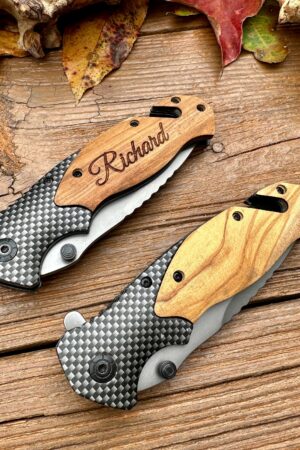 Engravable Pocket Knife for Fishermen The Perfect Gift for Hunters and Outdoor Enthusiasts