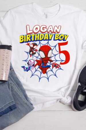 Spidey-tastic Birthday Tee Celebrate with Spidey and His Amazing Friends