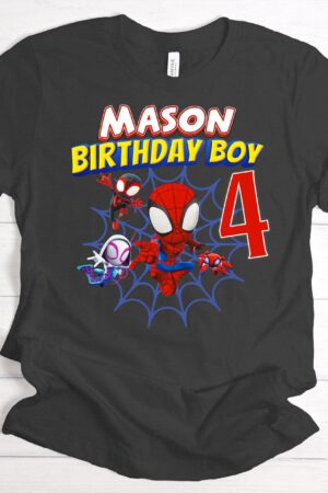 Spidey-tastic Birthday Tee Celebrate with Spidey and His Amazing Friends