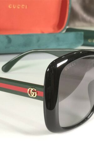 GG0713S Bold and Oversized Black Sunglasses for Women