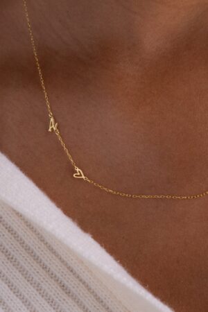 Initial Heart Necklace A Timeless Symbol of Love and Connection