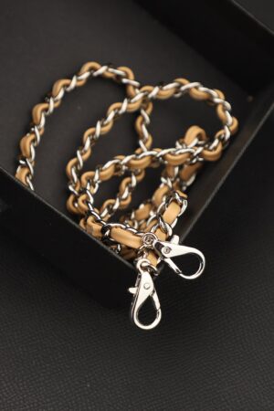 Genuine Swift Leather Chain Strap Customize Length & Color for Your Leather Bag