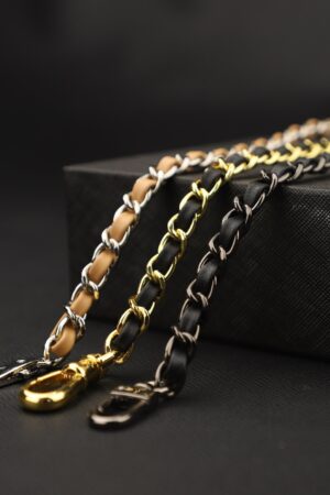 Genuine Swift Leather Chain Strap Customize Length & Color for Your Leather Bag