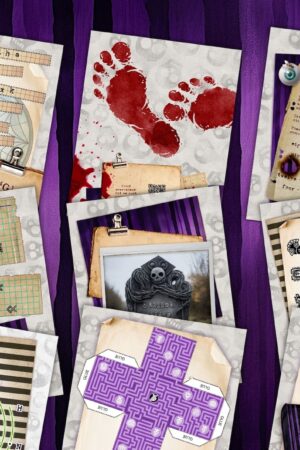 Unleash the Thrills Printable Adult Escape Room Game for Halloween