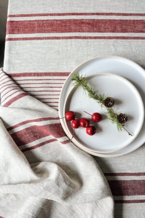 Rustic Linen Tablecloth Elevate Your Dining with Natural Charm