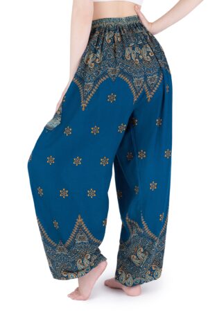 Flowy Teal Harem Pants Bohemian Bliss for Summer Festivals and Yoga