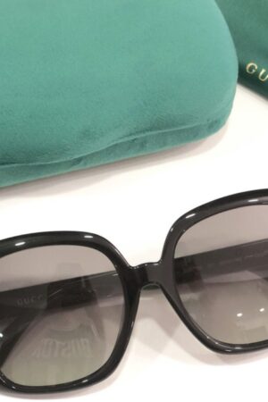 GG0713S Bold and Oversized Black Sunglasses for Women