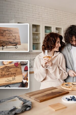 Personalized Walnut Cutting Board A Timeless Wedding or 5th Anniversary Gift