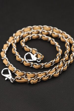 Genuine Swift Leather Chain Strap Customize Length & Color for Your Leather Bag