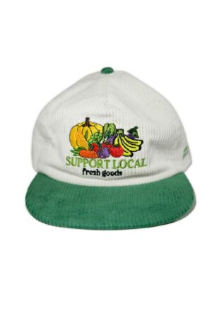 Vintage White Corduroy 6-Panel Cap A Timeless Classic for Style and Comfort