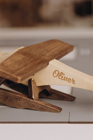 Personalized Wooden Helicopter Toy A Unique Gift for Little Adventurers