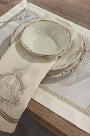 Personalized Embroidered Table Linens Elevate Your Dining Experience with Monogrammed Elegance