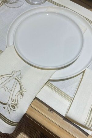 Personalized Embroidered Table Linens Elevate Your Dining Experience with Monogrammed Elegance