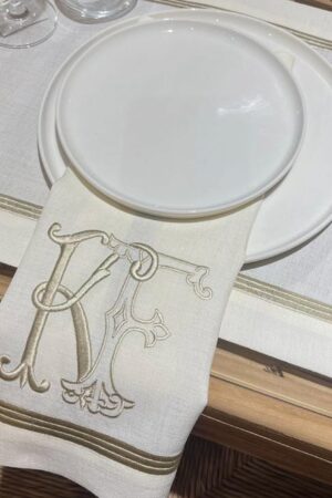 Personalized Embroidered Table Linens Elevate Your Dining Experience with Monogrammed Elegance