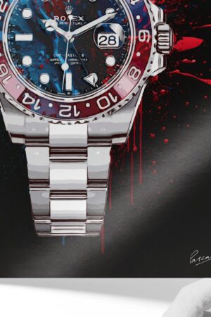 Limited Edition "Rolex Submariner Pepsi" Canvas Print A Timeless Masterpiece for Watch Aficionados