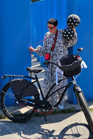 Polka Dot Waterproof Bicycle Set Ride in Style and Stay Dry