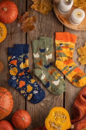 Harvest Hues Vibrant Socks for Every Occasion | Perfect Gift for Him or Her